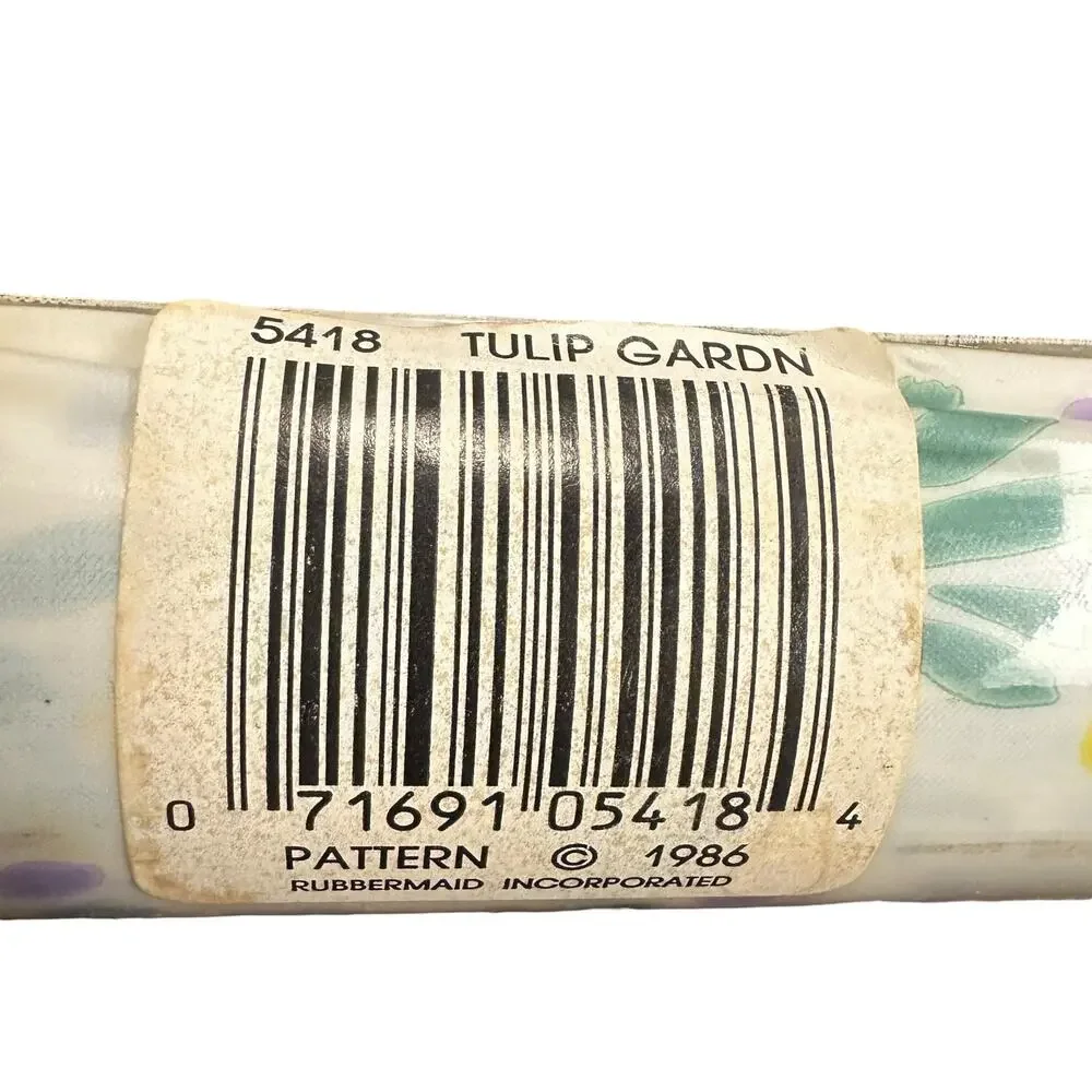 Vtg 1986 Rubbermaid Tulip Garden Shelf Liner Roll 5418 Smooth N Easy Lot of 3